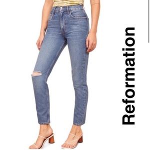 Reformation Women's High Cigarette Jeans Brand New